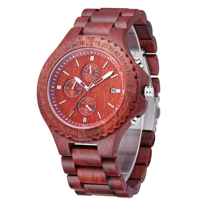 Simple Design Dial Wooden Wrist Watch With Easy And Convenient Deal
